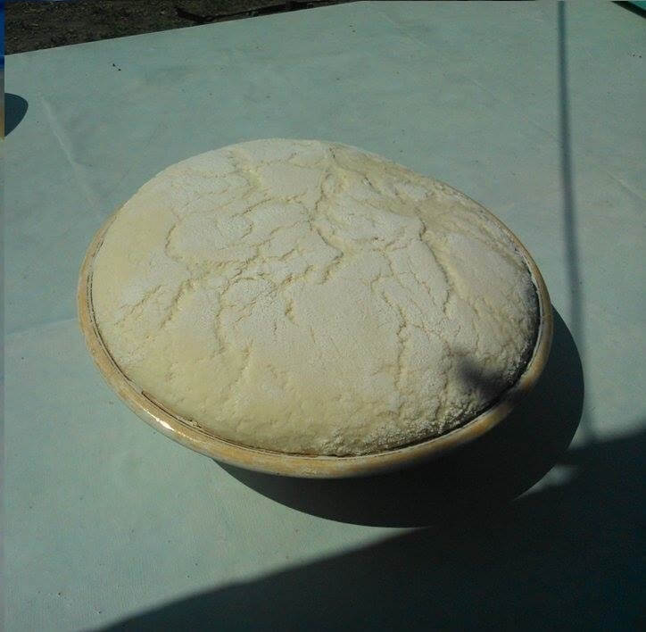Lángos elkészítésének 1. lépése