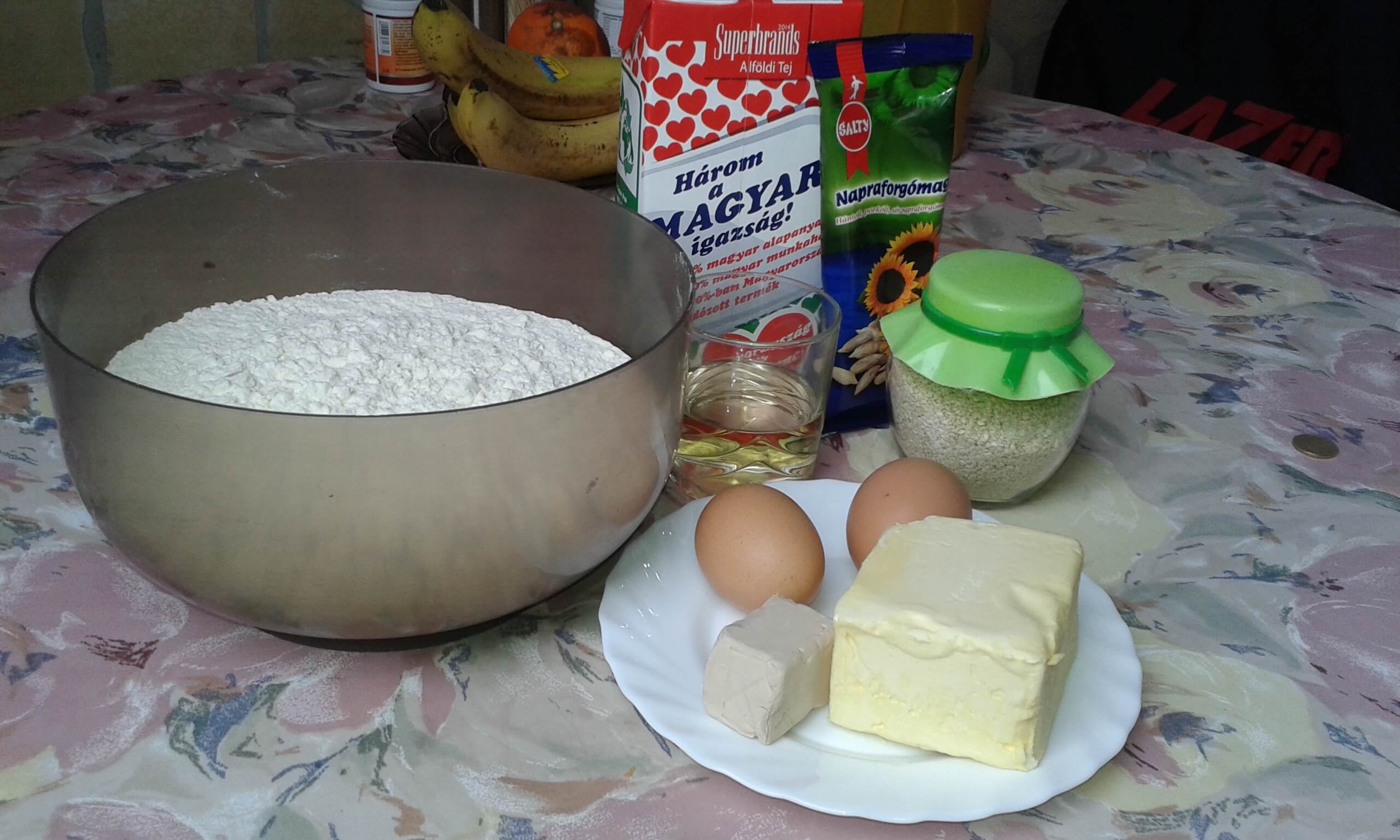 Magos csigák elkészítésének 1. lépése