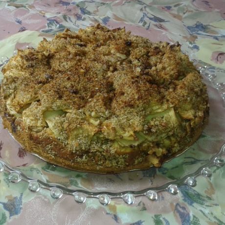 Almás-diós lepénytorta