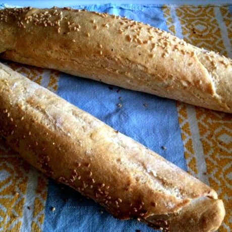 Gluténmentes, burgonyapelyhes bagett