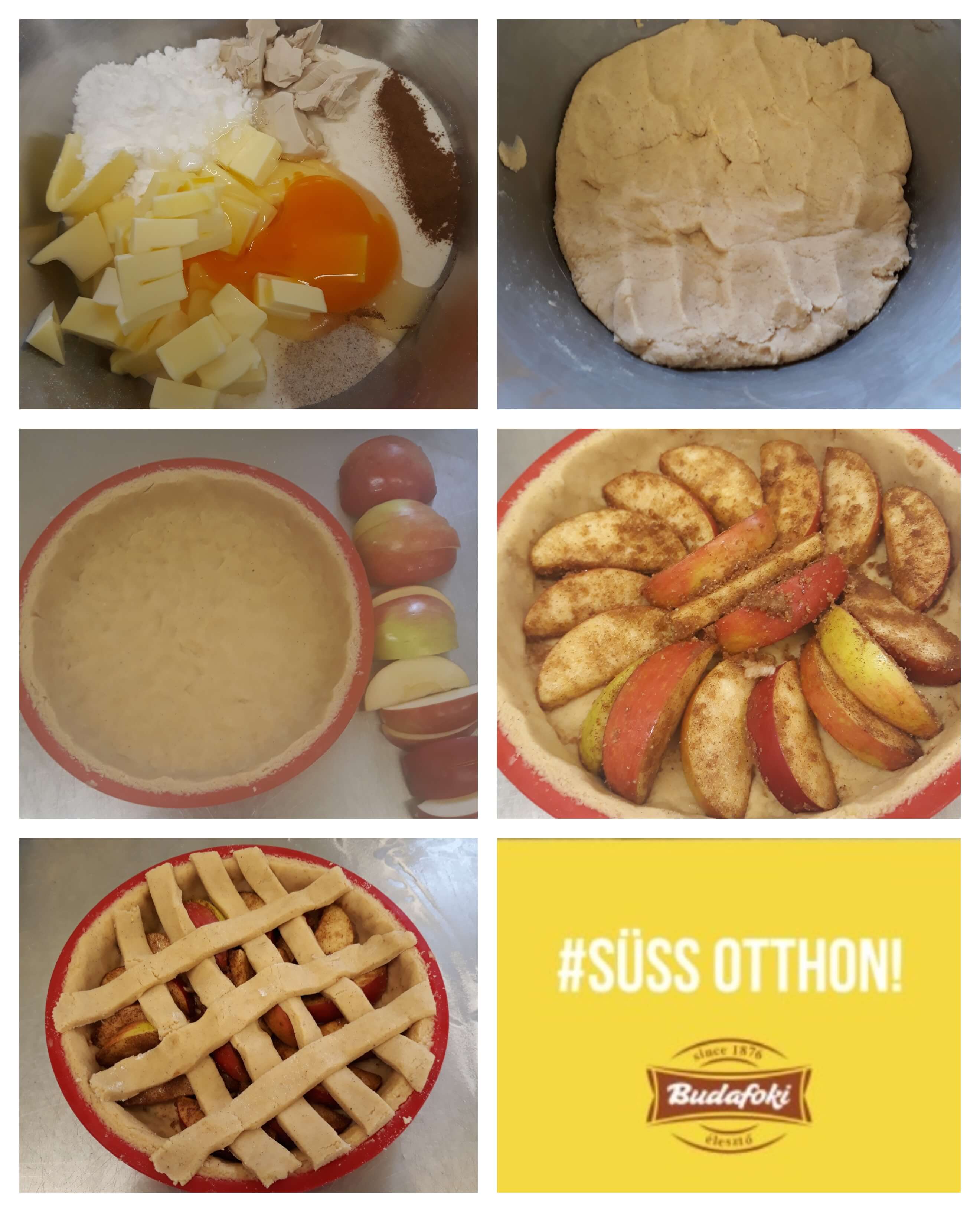 Glutén- és laktózmentes almás pite elkészítésének 1. lépése