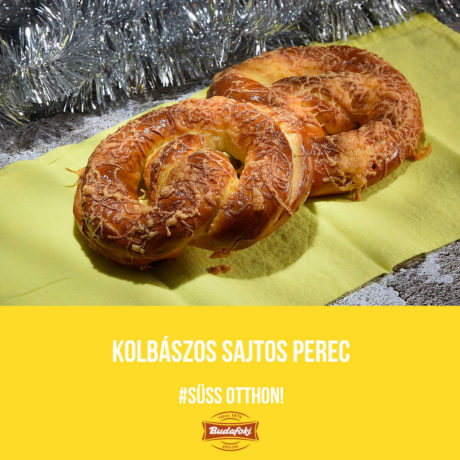 Sajtos-kolbászos perec