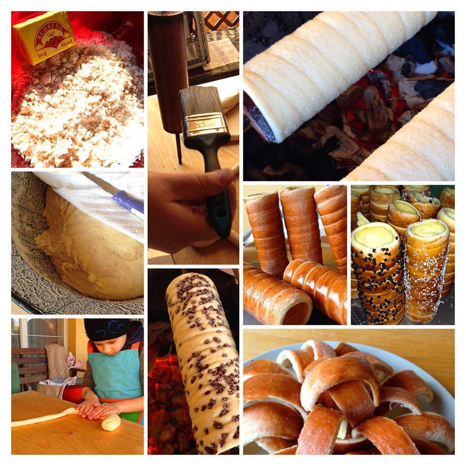 Tejmentes kürtőskalács elkészítésének 1. lépése