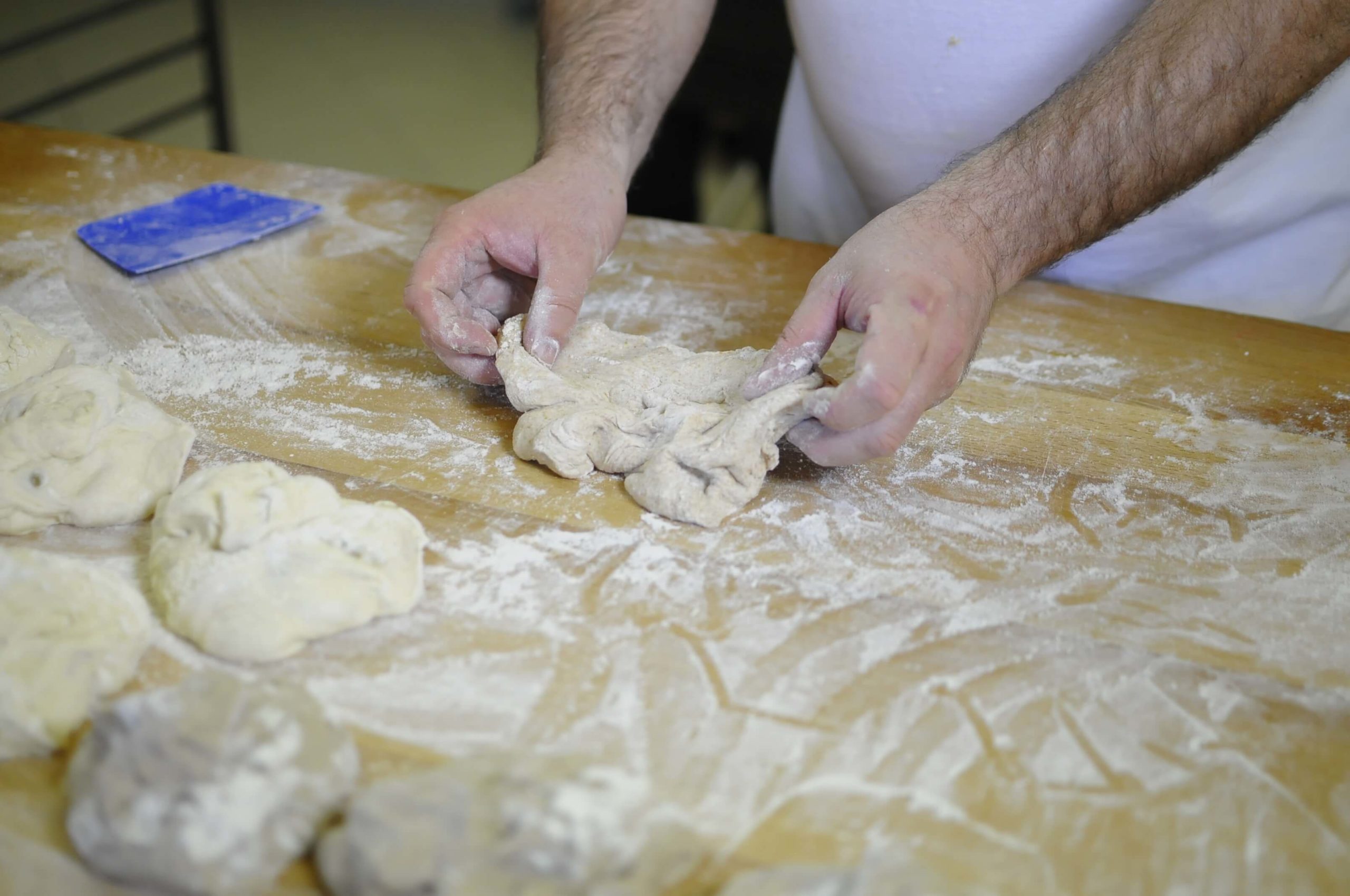 Ciabatta elkészítésének 1. lépése