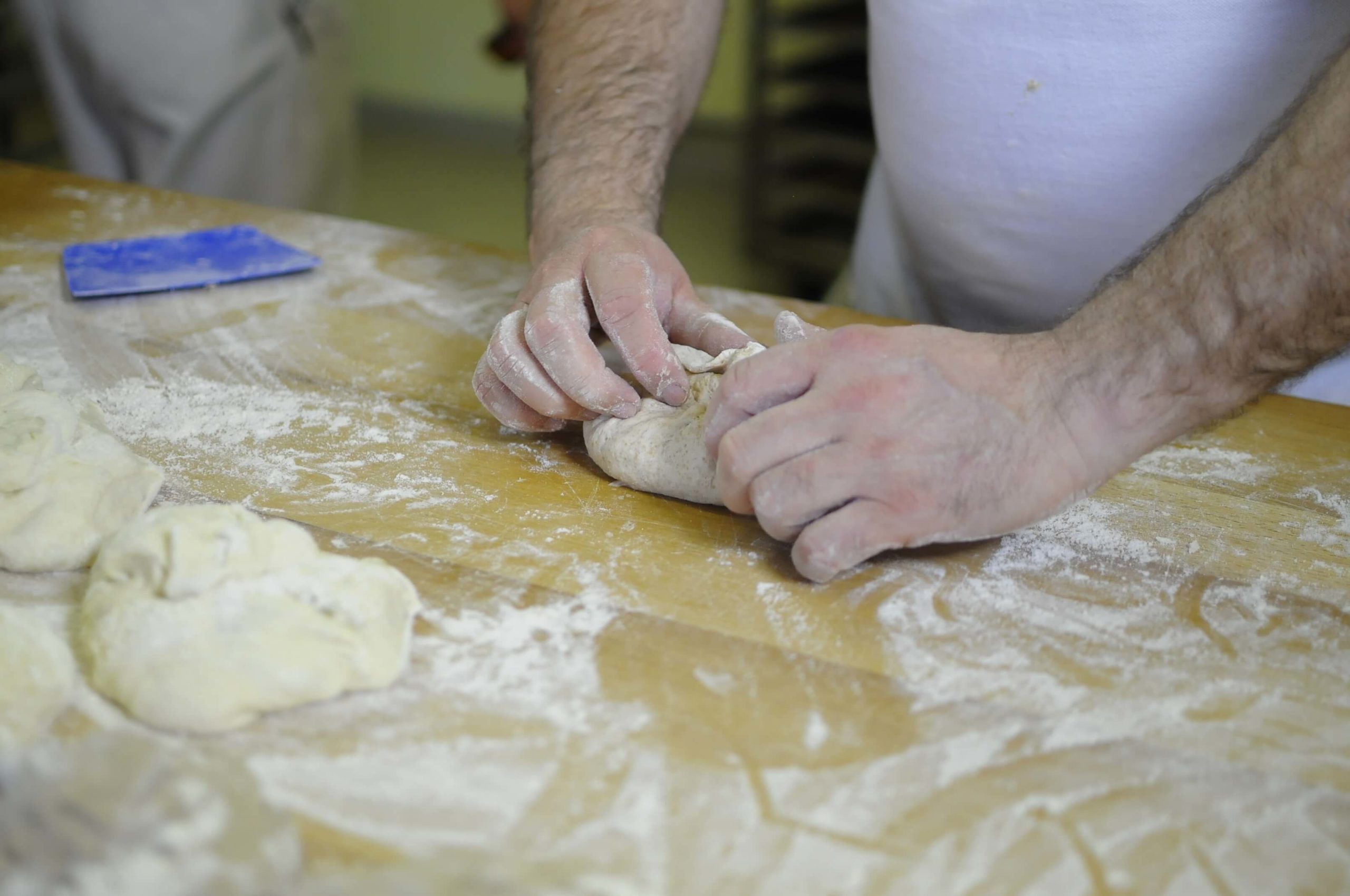 Ciabatta elkészítésének 2. lépése