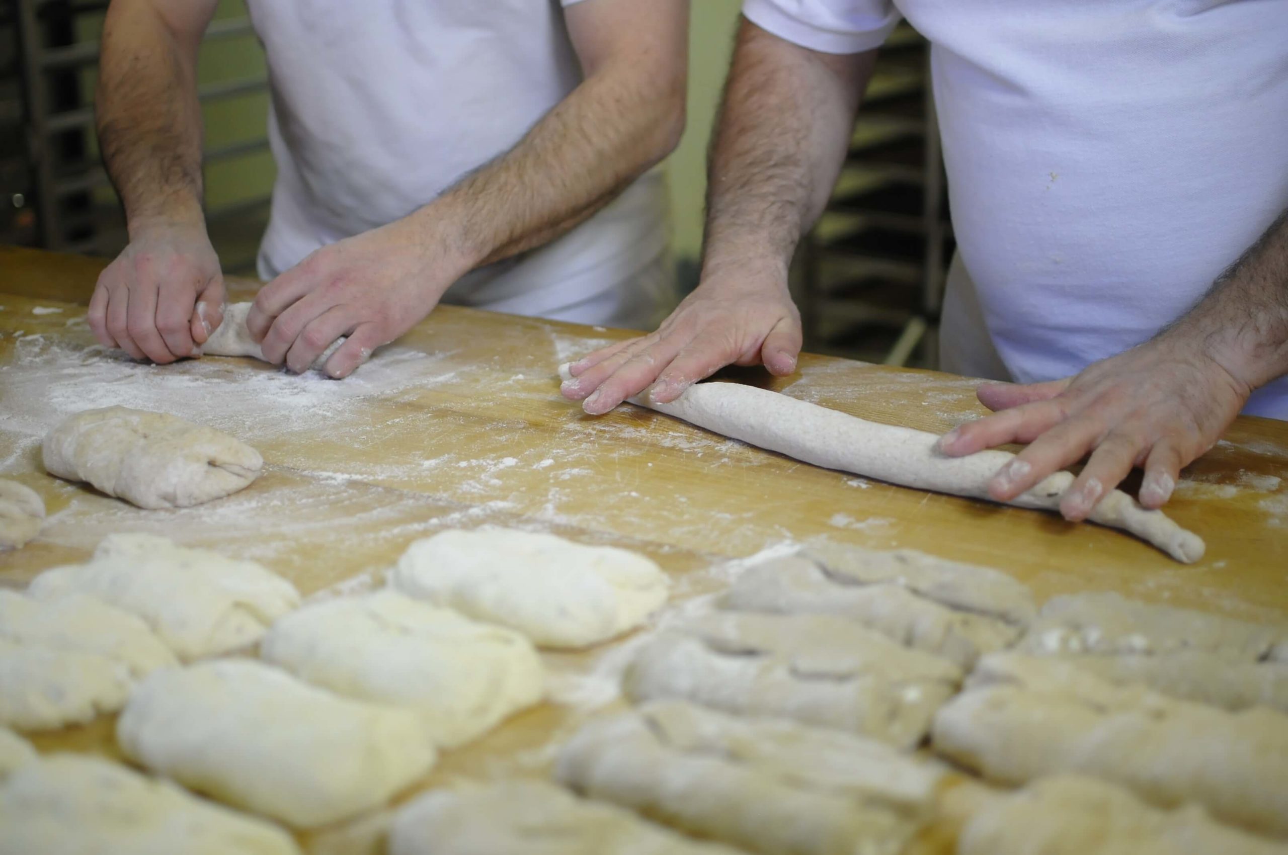 Ciabatta elkészítésének 4. lépése