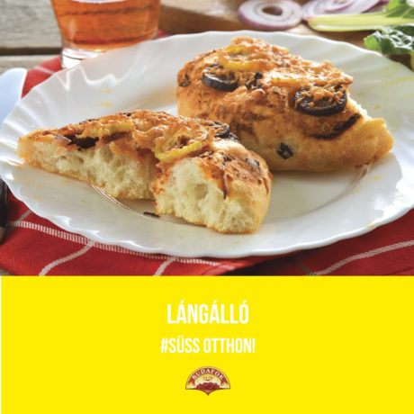 Langalló (kenyérlángos, tökipompos)