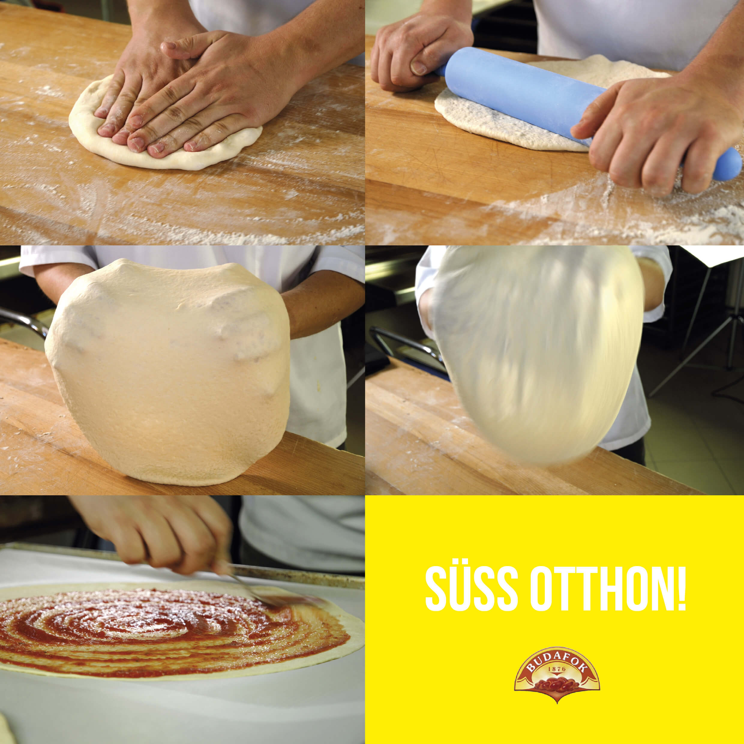 Olasz pizza elkészítésének 1. lépése
