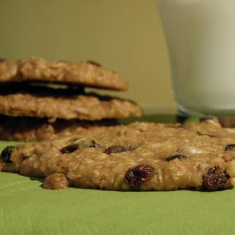 Juharszirupos-diós-zabpelyhes cookies