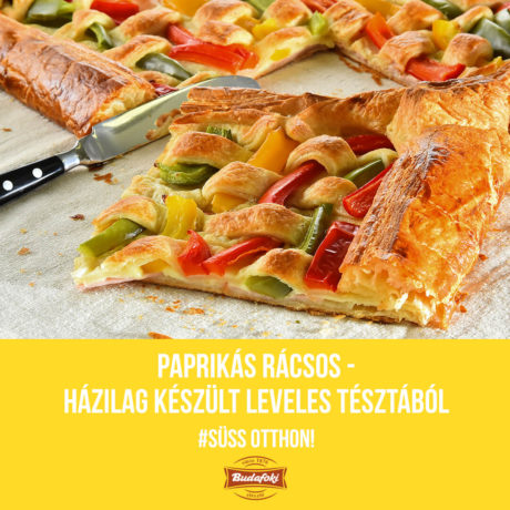 Paprikás rácsos – házilag készült leveles tésztából