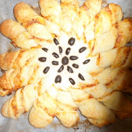 Pizzás napraforgó