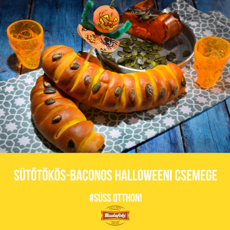 Sütőtökös-baconos halloweeni csemege