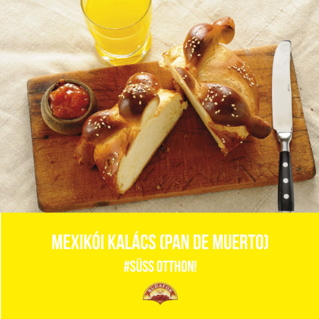 Mexikói kalács (Pan de muerto)