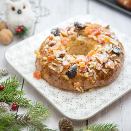 Bolo Rei (Portugál karácsonyi kalács)